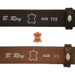B. Roy Traditional Border Genuine Leather Belt